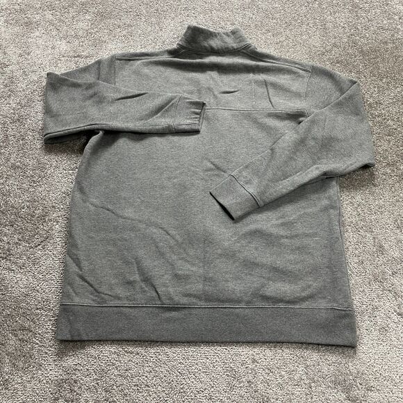 Columbia Hart Mountain Jacket Men XL Gray Fleece 1/4 Zip High Neck Logo Hiking - Picture 2 of 10
